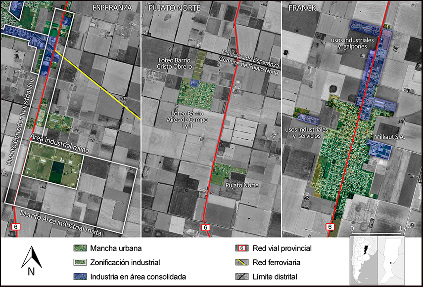 RMSF: localización industrial en
el tramo transversal del CEU centro-oeste, año 2023.