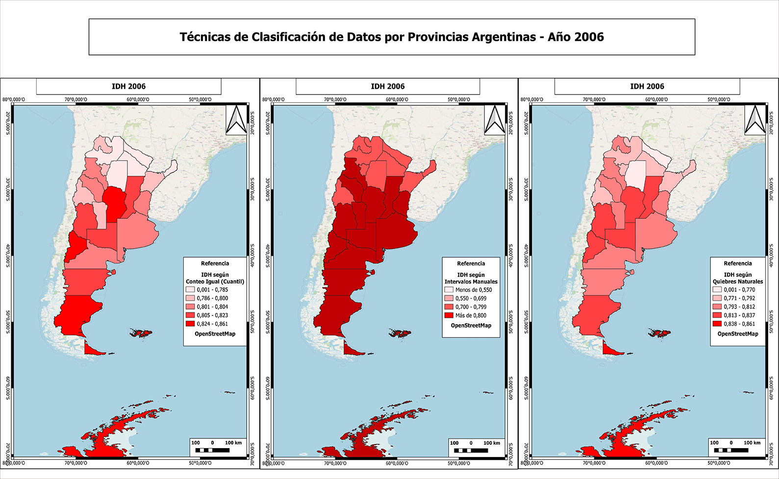 Índice de Desarrollo Humano por Provincias Argentinas – Año 2006