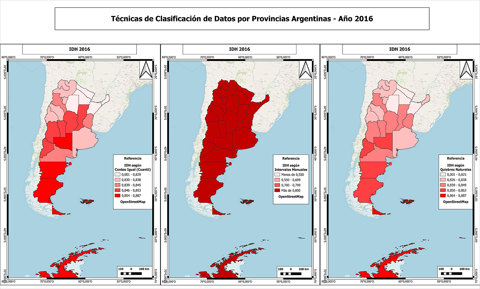 Índice de Desarrollo Humano por Provincias Argentinas – Año 2016