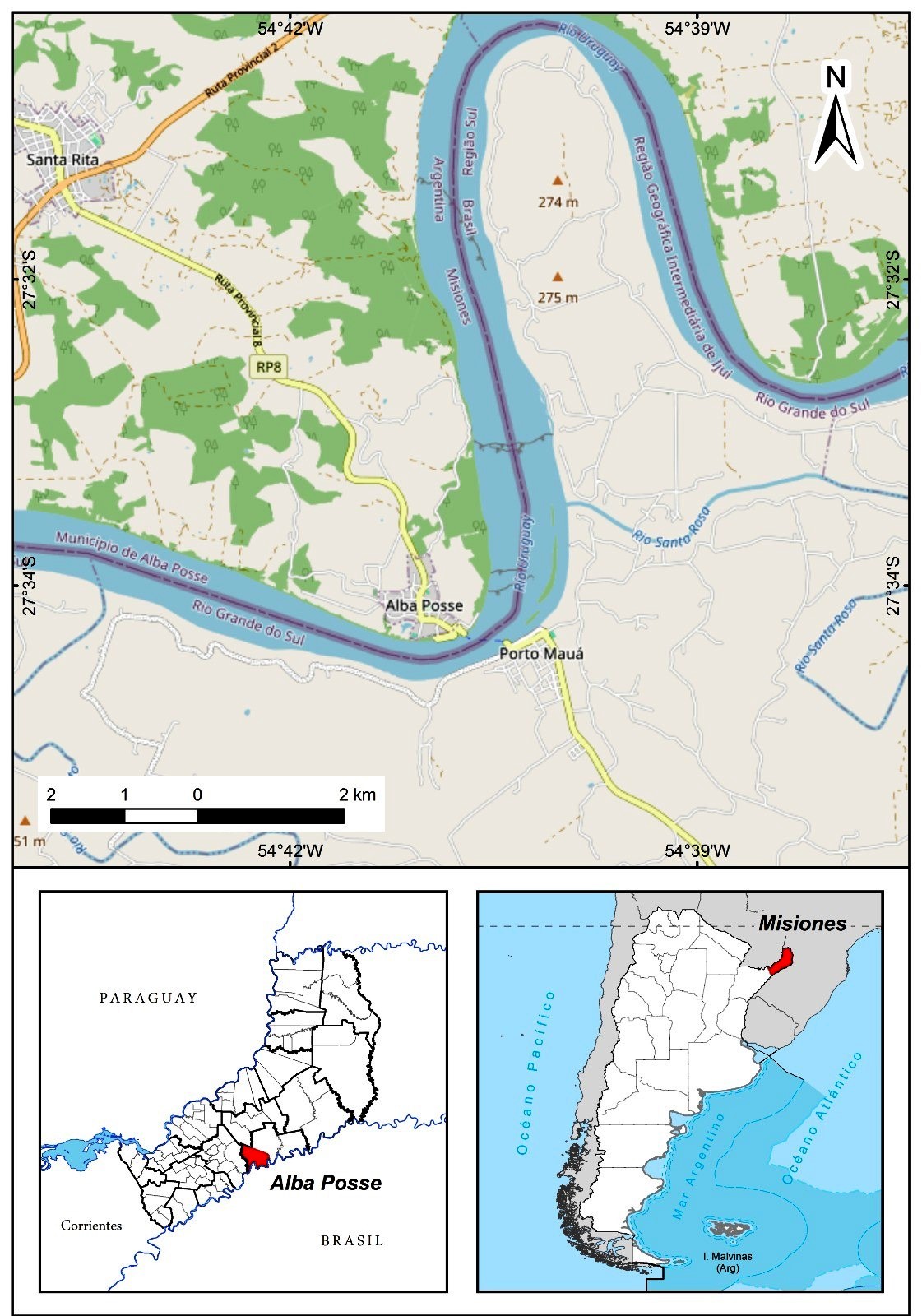 Localización del área de estudio.