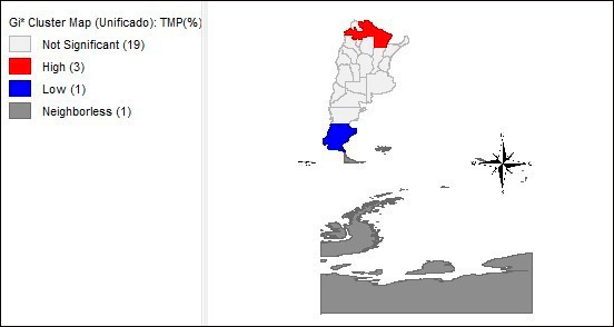 Mapa de Clúster Gi*