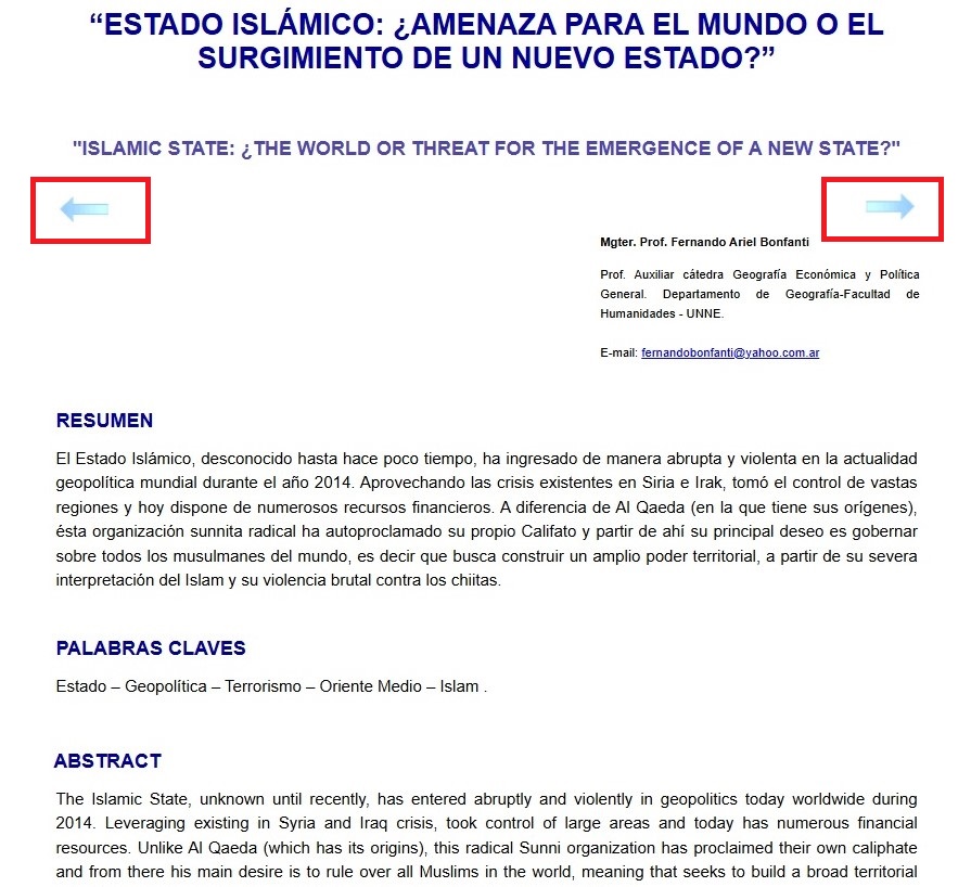 Geográfica Digital en sus inicios: formato de los documentos en html