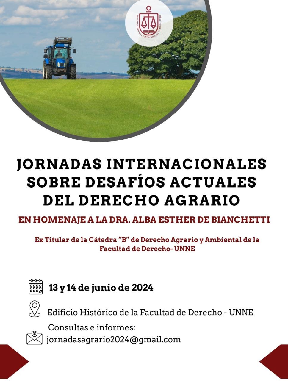 					Ver Jornadas Internacionales sobre desafíos actuales del Derecho Agrario
				